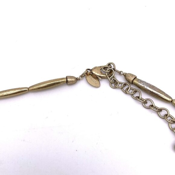 Chicos Long Gold-Tone and Pink Single-Strand Beaded Necklace 36 to 40 in - Picture 4 of 7